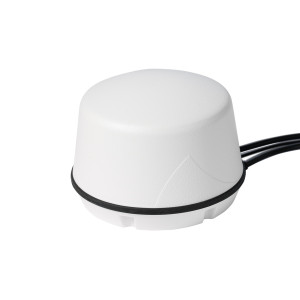 PCTEL GLHPDM3-SF-MM (Coach) Magnetic Mount Multiband LTE MIMO, 3x3 WiFi 6E, GPS Antenna, White, SMA/RP-SMA male