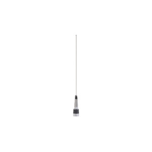 PCTEL MHB5802S VHF Base Loaded Chrome Coil Mobile Antenna, 144-174 MHz, optional spring available