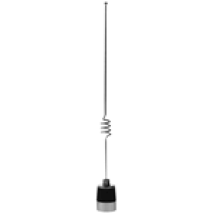 PCTEL MUF8003NGP No Ground Plane Base Loaded Chrome Coil Antenna, no ground plane required