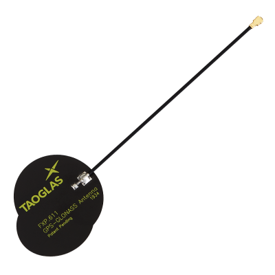 Taoglas FXP611 GPS/Glonass/Galileo/BeiDou Flexible PCB, 92mm Ø1.37 cable, I-PEX MHF I (U.FL)