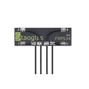 Taoglas FXP534 (Venti) 4-in-1 Embedded 5.8 GHz WiFi 4x4 MIMO Antenna, 100 mm Ø1.37 mm cable, I-PEX MHF I (U.FL)