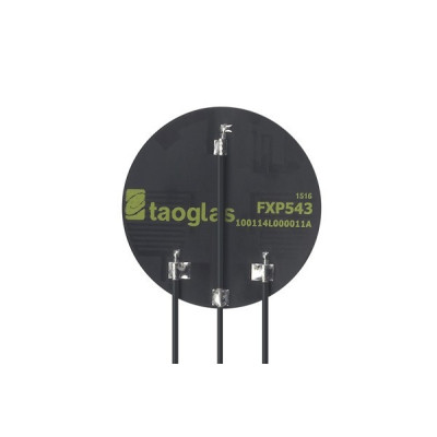 Taoglas FXP543 (Venti) 3:1 Circular Flexible WiFi 3x3 MIMO Antenna, 100 mm Ø1.37 mm cable, I-PEX MHF I (U.FL)