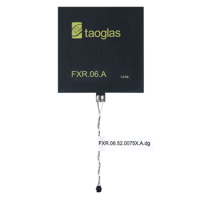 Taoglas FXR.06.52.0075X.A.dg Square Flexible NFC Antenna with Ferrite Layer & Twisted Pair 28AWG Cable