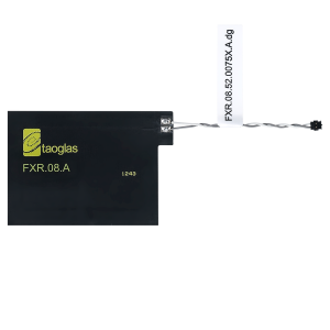 Taoglas FXR.08.52.0075X.A.dg Rectangular Flexible NFC Antenna with Ferrite Layer & Twisted Pair 28AWG Cable