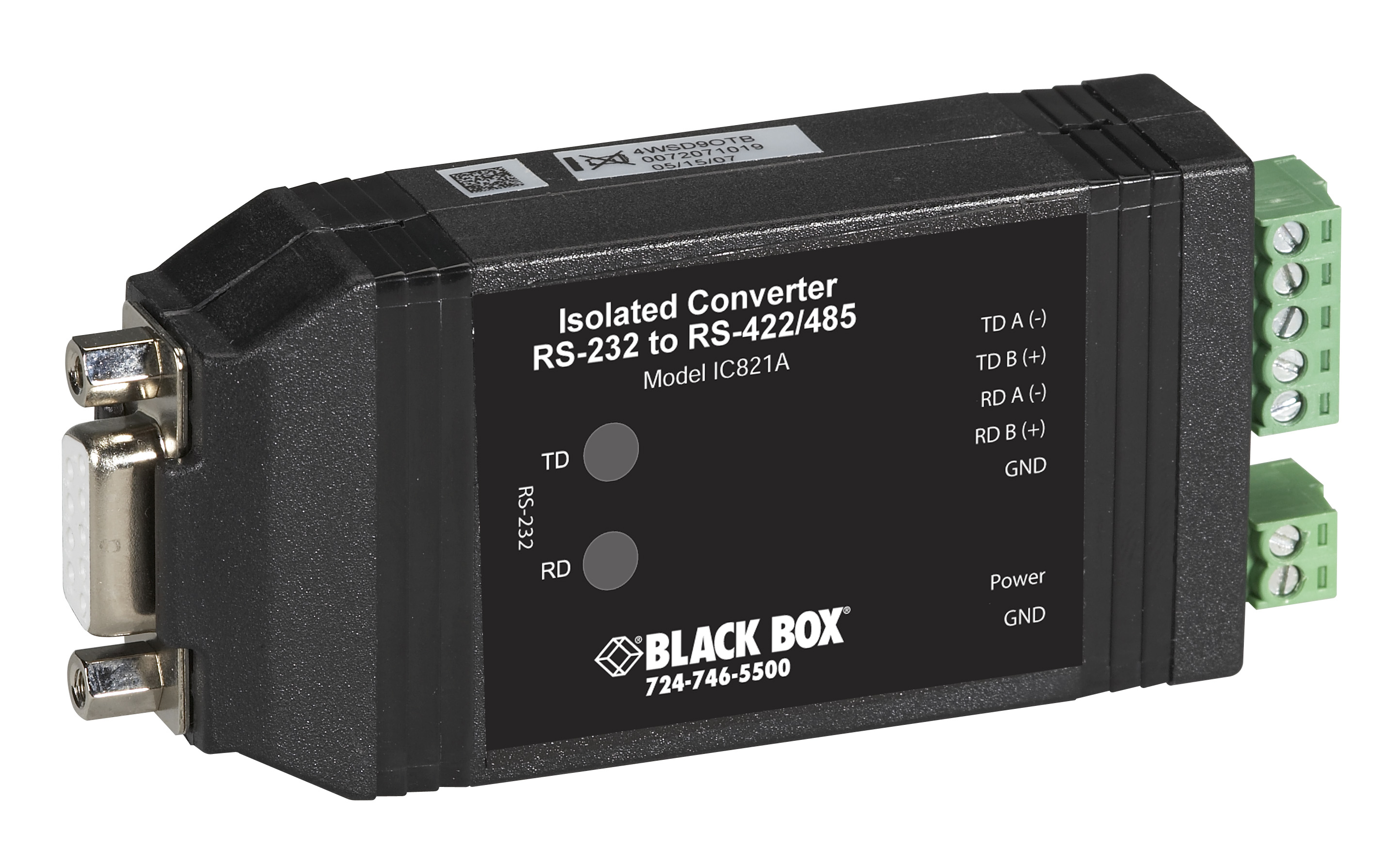 最大98％オフ！ Black Box 8-Port USB to RS232 422 485 Converter DB9 