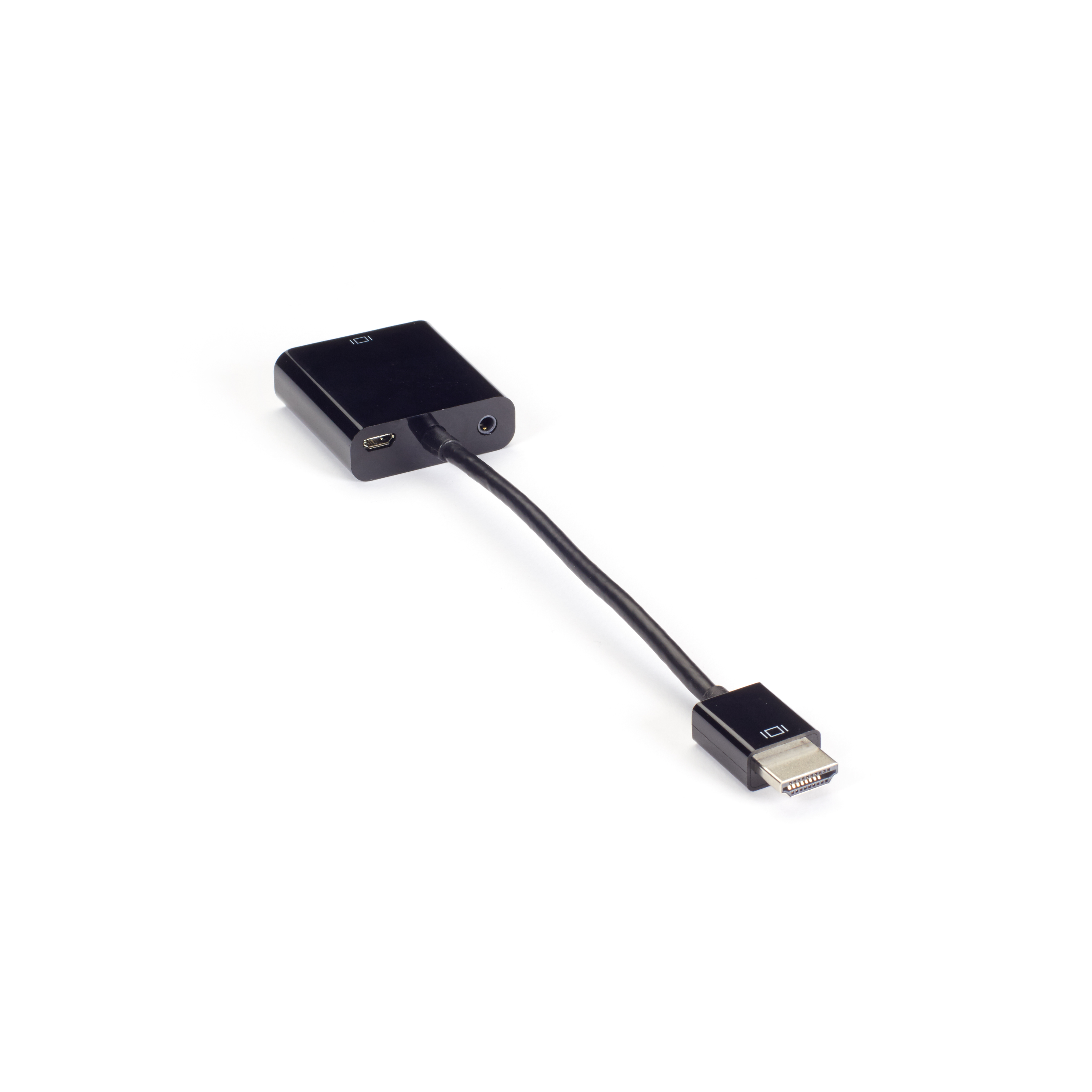 Black Box VA-HDMI-VGA HDMI to VGA Adapter Converter Audio, Male/Female Dongle